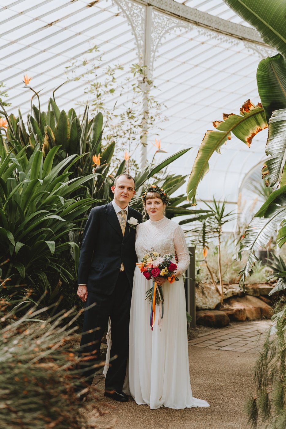 The Kibble Palace glasshouse — light matters for a unity candle